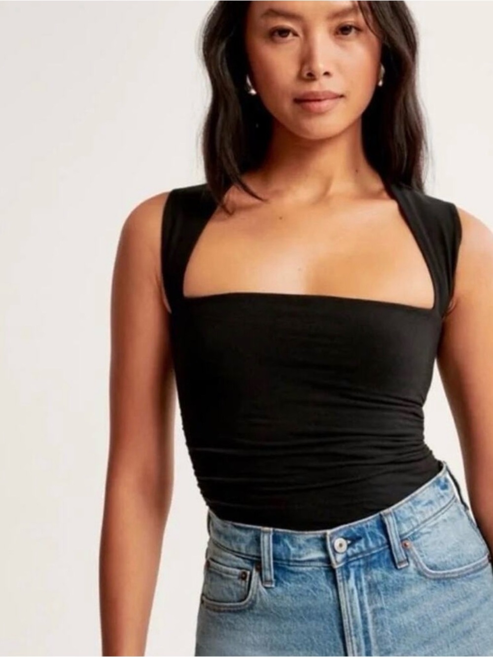 NWT Abercrombie & fitch square neck bodysuit